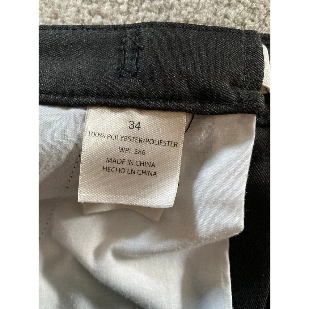 NWOT Haggar Men’s Black dress shorts. Size 34 - Picture 2 of 3